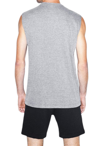 American Apparel Men's Tri-Blend Sleeveless Muscle Tank Shirt