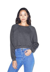American Apparel Women's Flex Fleece Crop Pullover