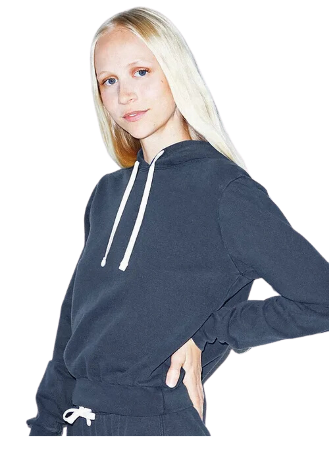 American Apparel Women's French Terry Cropped Hoodie